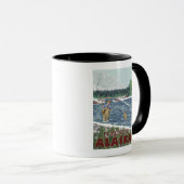 Mug Fly Fisherman - Dawson, Alaska (Devant droit)