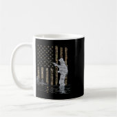 Mug Fly Fishing Fisherman American Flag Camouflage Fly (Gauche)