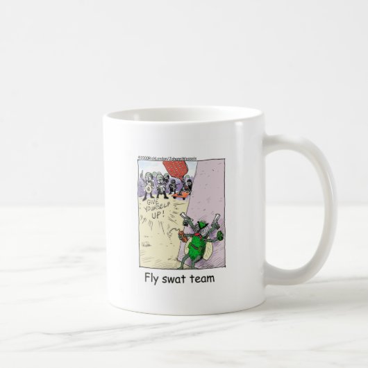 Mug Fly Swat Team Funny Police Cadeaux & Objets de col (Droite)