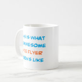 Mug flyer de cerf-volant, génial (Devant gauche)