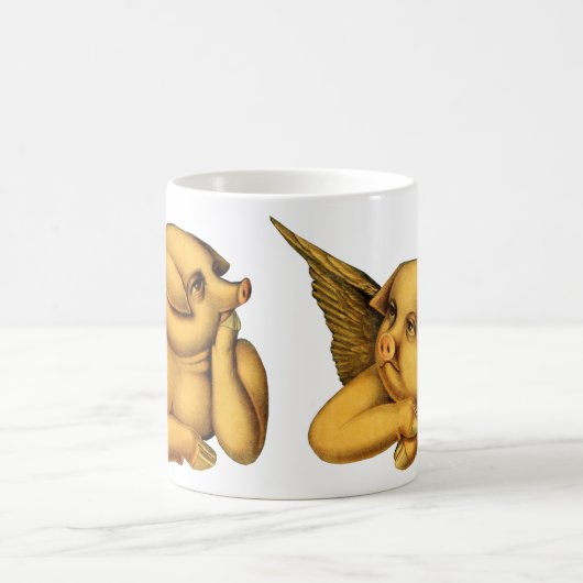 Mug Flying Angel Pigs with wings Imaginaire Animaux Ar (Centre)