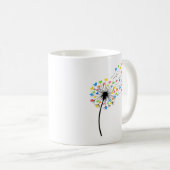 Mug Flying colorful birds dandelion flow (Devant droit)