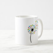 Mug Flying cute bears dandelion flow (Devant droit)