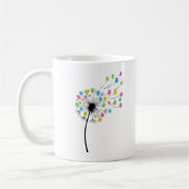 Mug Flying cute bears dandelion flow (Gauche)