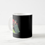Mug Flying Hero With Trash Can Costume For Take Out Th (Devant gauche)