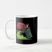 Mug Flying Hero With Trash Can Costume For Take Out Th (Gauche)