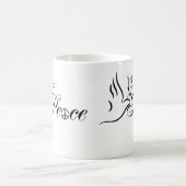 Mug Flying Peace Dove Olive Branch Blue Arrière - plan (Centre)