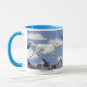 Mug Flying Pegasus, Eagles & Mountains Imaginaire Art (Gauche)