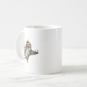 Mug Flying Squirrel Christmas Lights Tee Merry Squirre (Devant gauche)