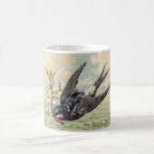 Mug Flying swallow with twig (Centre)