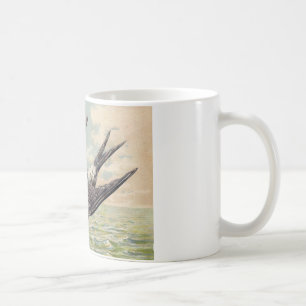 Mug Flying swallow with twig