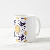Mug Flying Witches Full Moon Halloween Pattern (Devant droit)