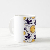 Mug Flying Witches Full Moon Halloween Pattern (Devant gauche)