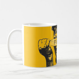 Mug Focus Blindfold Motivational Street Art Illustrati
