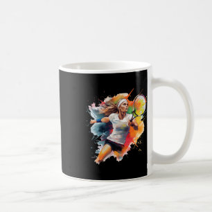 Mug Focus du champion - Joueuse de tennis féminine en 