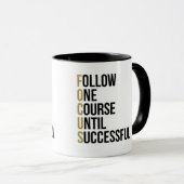 Mug Focus motivation entreprise soumission noir typogr (Devant droit)