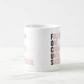 Mug Focus motivation entreprise soumission rose typogr (Centre)
