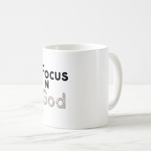 Mug Focus sur Dieu (Devant droit)