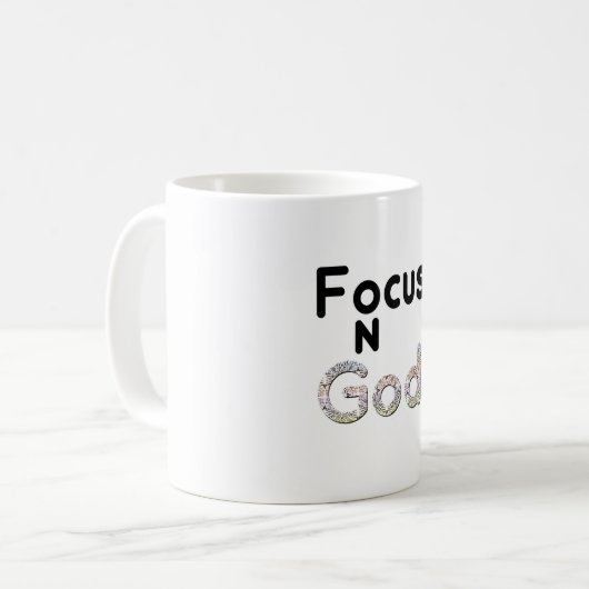 Mug Focus sur Dieu (Devant gauche)