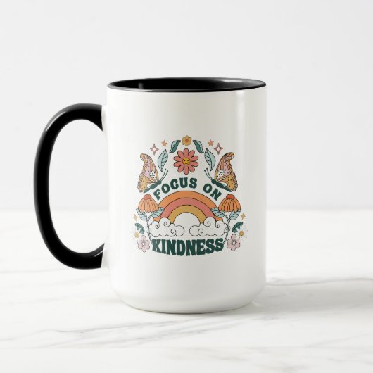 Mug Focus sur la gentillesse graphique Super (Gauche)