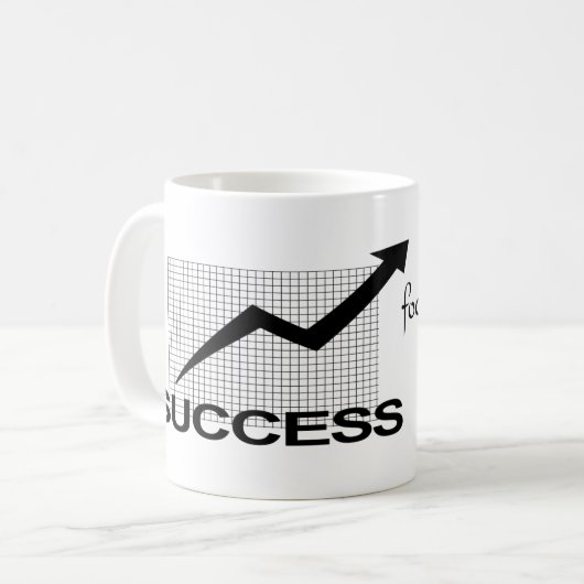 Mug Focus sur les objectifs : Inspiration motivationne (Devant gauche)