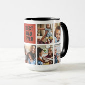 Mug Foghorn Leghorn | Meilleur papa photo Collage (Devant droit)