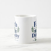 Mug Foi à travers chaque difficulté Citation chrétienn (Centre)