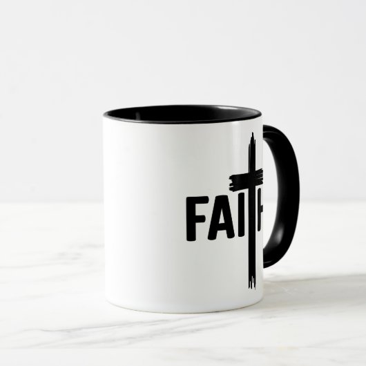 Mug Foi avec croix (Devant droit)