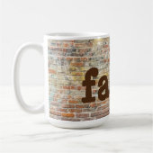 Mug Foi avec croix sur une coupe de boue d'art murale (Gauche)