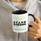 Mug Foi chrétienne audacieuse Motivation Coloré Vert