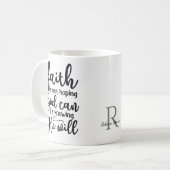 Mug Foi chrétienne personnalisée Connaître Dieu (Devant gauche)