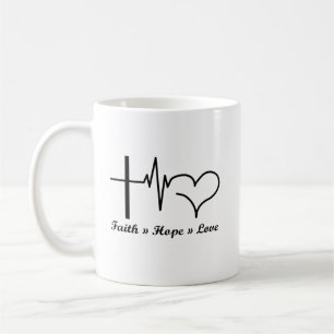 Mug Foi de coeur Espérance Amour chrétien et catholiqu