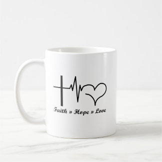 Mug Foi de coeur Espérance Amour chrétien et catholiqu