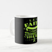 Mug Foi de lymphome de Non-Hodgkins plus forte que la (Devant gauche)