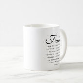 Mug Foi Écriture Hébreux 11:16 Verset de la Bible (Devant droit)