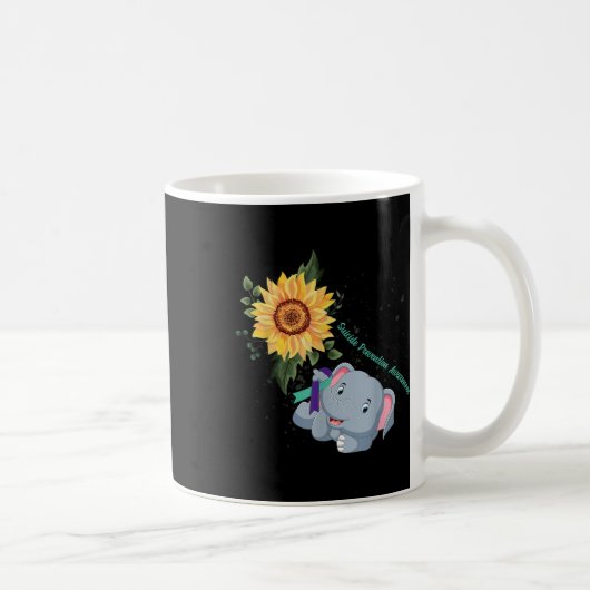 Mug Foi éléphante Espoir combattre l'amour Prévention (Droite)