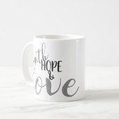 Mug foi, espoir & amour (Devant gauche)