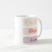 Mug Foi, Espoir, Amour (Devant droit)