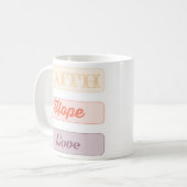 Mug Foi, Espoir, Amour (Devant gauche)