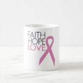 Mug Foi, espoir, amour - appui de cancer du sein (Centre)