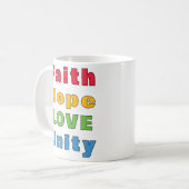 Mug Foi Espoir Amour Unité (Devant gauche)