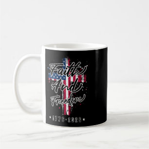 Mug Foi et liberté Amérique 1776-2026 Rétro patriotiqu