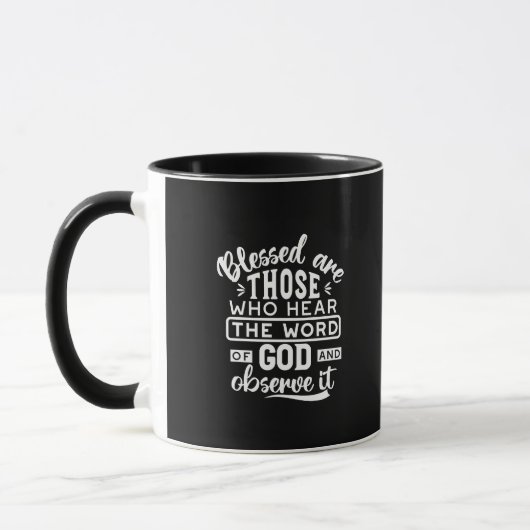 Mug Foi et obéissance – Écriture inspirante (Gauche)