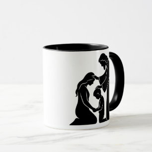 Mug Foi & Famille Mère & Enfant Bénis par Dieu