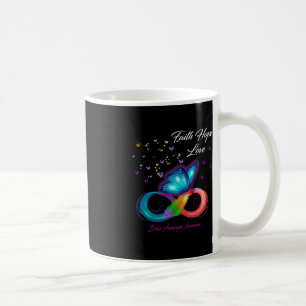 Mug Foi papillon Espoir Aimer Cerveau Aneurie Sensibil