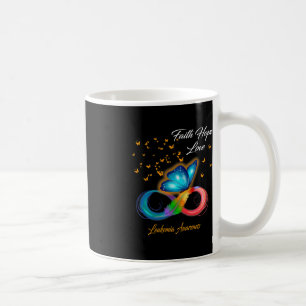 Mug Foi papillon Espoir Aimer Leucémie Sensibilisation
