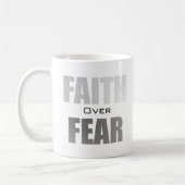 Mug Foi sur la peur chrétien (Gauche)