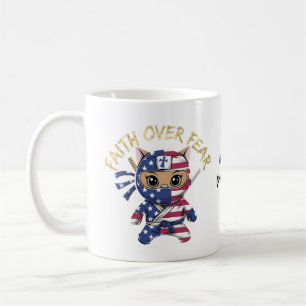 Mug Foi sur la peur Inspirational personnalisé chrétie