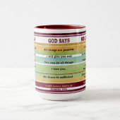 Mug Foi VOUS DITES DIEU DIT Inspirationnel Versets de  (Centre)