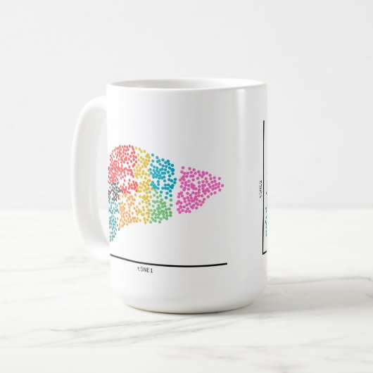 Mug Foie génomique à une seule cellule (Devant gauche)